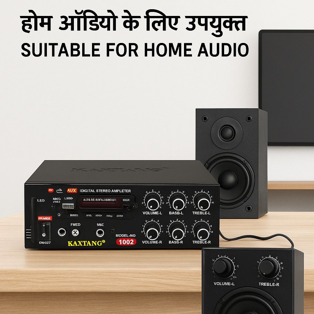 kaxtang DJ Super 1002BT Full Black Digital Stereo With BT/ USB/ SD-Card /FM /AUX 5000 W AV Power Amplifier-picture-16