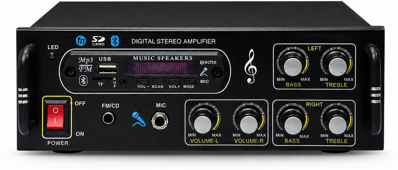 ain 4440 IC DJMachine Amplifier USB/SDFM Radio bluetooth Stereo AUX RCA Remote 120 W AV Power Amplifier-picture-10