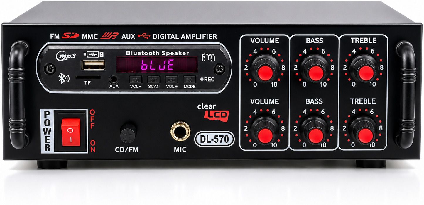 5000 WATT Amplifier DJ Bluetooth home,FM,USB/SD Card Slot, AUX/MIC Input 120 W AV Power Amplifier-image-23