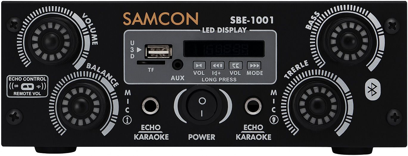 2 Channel High Power Stereo Amplifier with Big LED Display/Bluetooth/MIC 200 W AV Power Amplifier-image-44