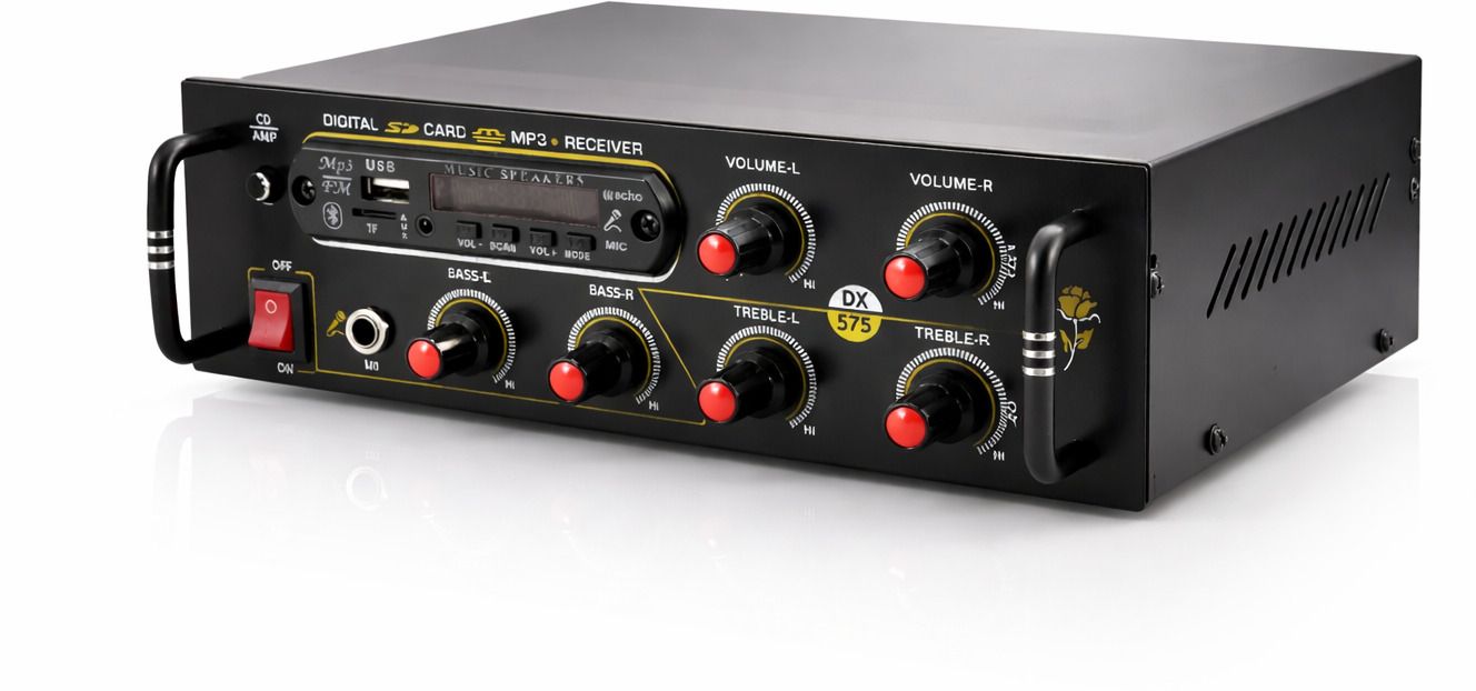 wrx DJ 5000 W Stereo Amplifier Bluetooth USB/SD Card MIC/AUX Input FM radio Remote 120 W AV Power Amplifier-picture-20