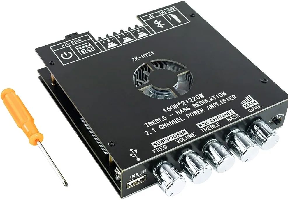 eastra ZK - HT21, 160W*2 + 220W Subwoofer High Power DC36V Amplifier 540 W AV Power Amplifier-picture-11