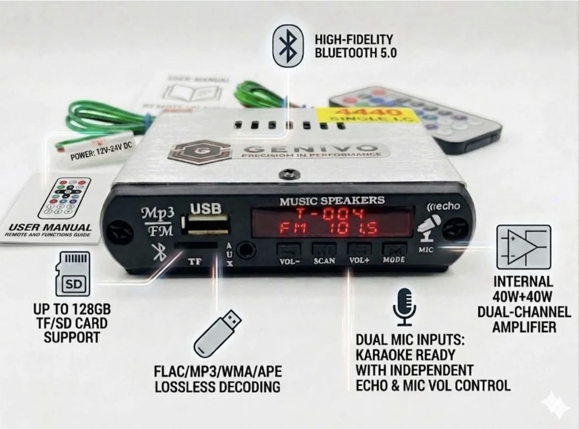 genivo G-2 amplifier for all vehicles 12 W AV Power Receiver-picture-13