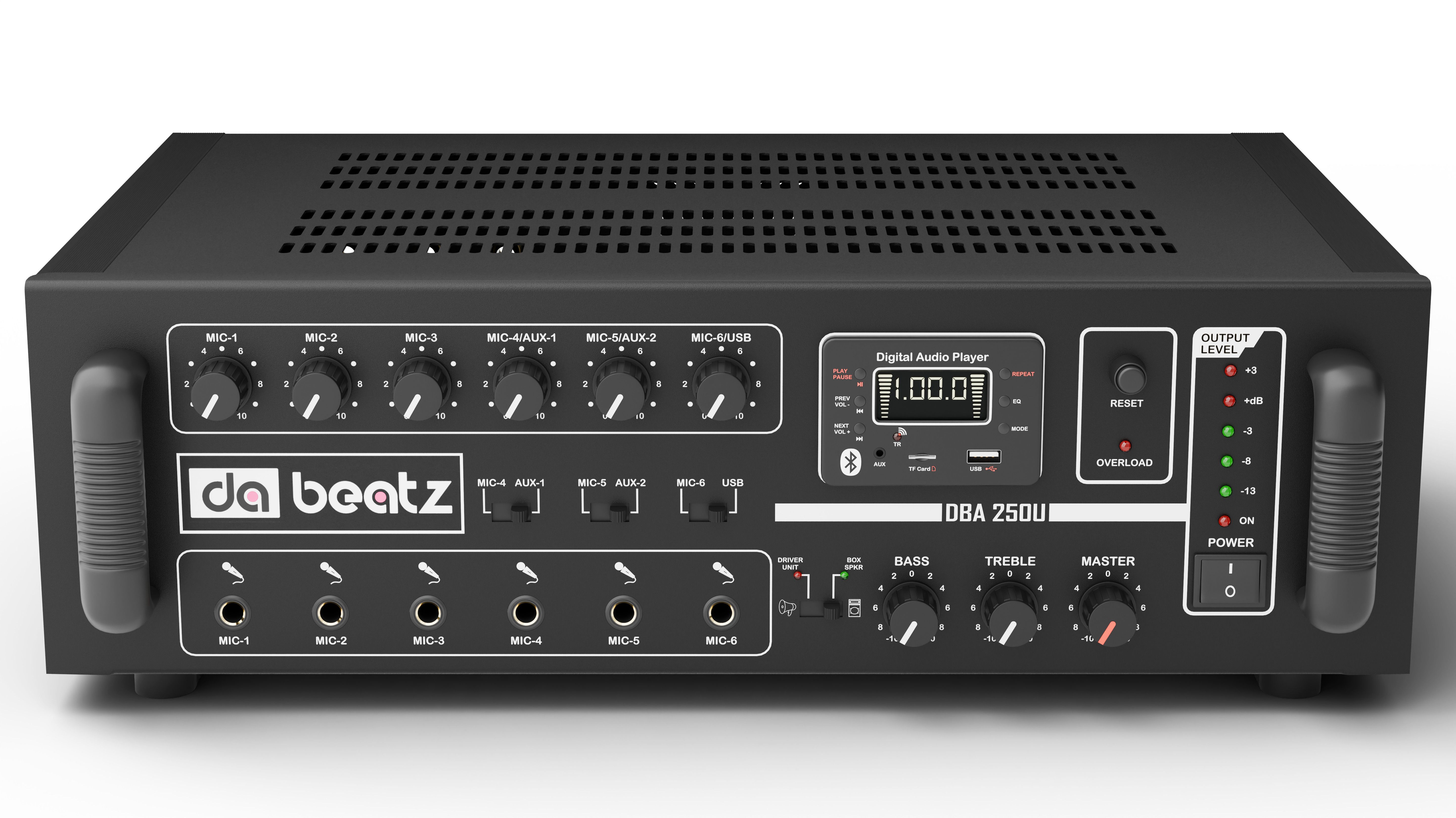 da.beatz. 250 watt Amplifier Bluetooth/MIC/USB/SD Card Slot/FM Radio/AUX /Remote Control 100 W AV Power Amplifier-picture-26