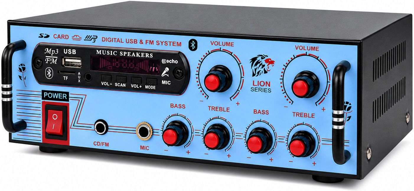 Amplifier Bluetooth DJ Machine Metal Cabinet for home 5000 W USB/SD Slot Radio 120 W AV Power Amplifier-image-38