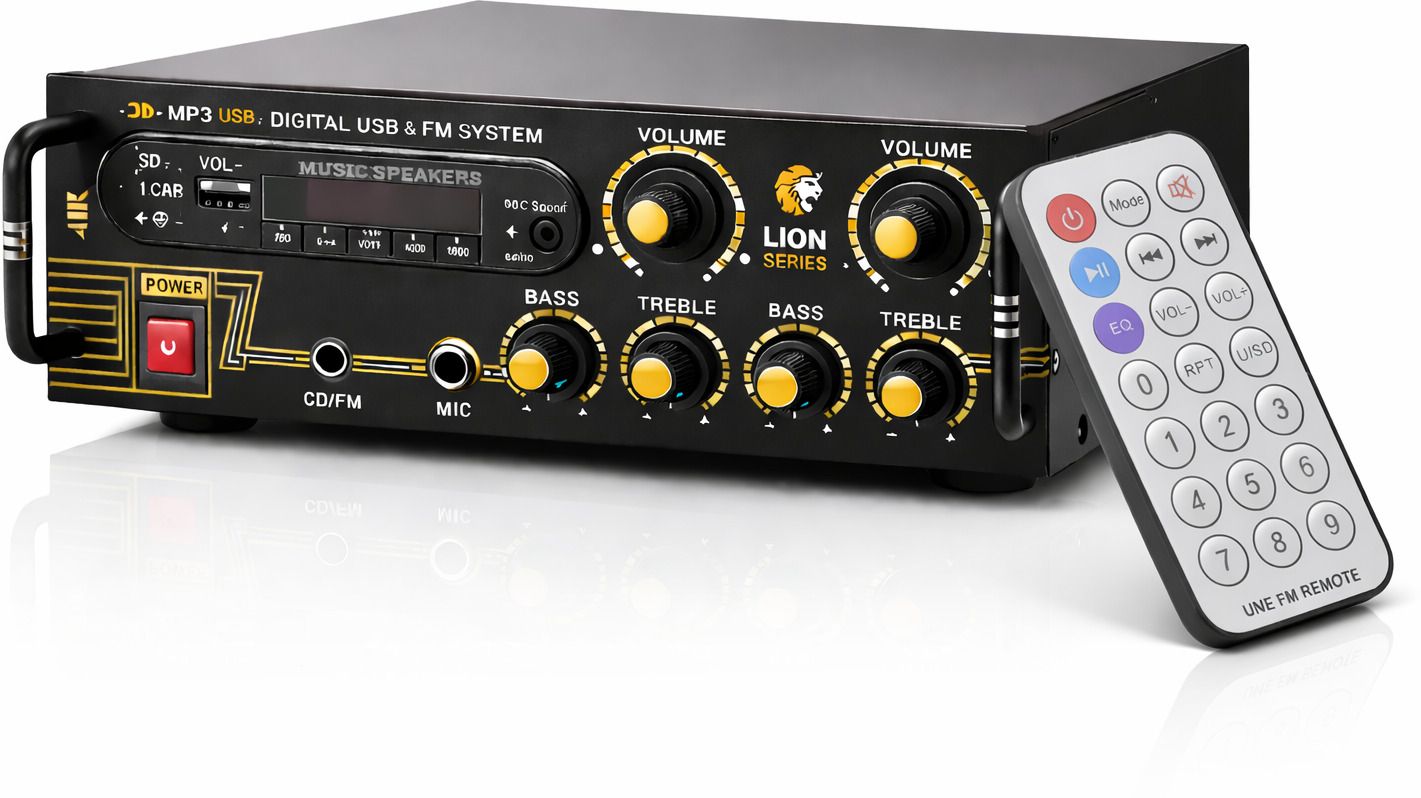 4440 IC DJMachine 5000 W Amplifier USB/SDFM Radio Bluetooth Stereo AUX RCA 120 W AV Power Amplifier-image-31
