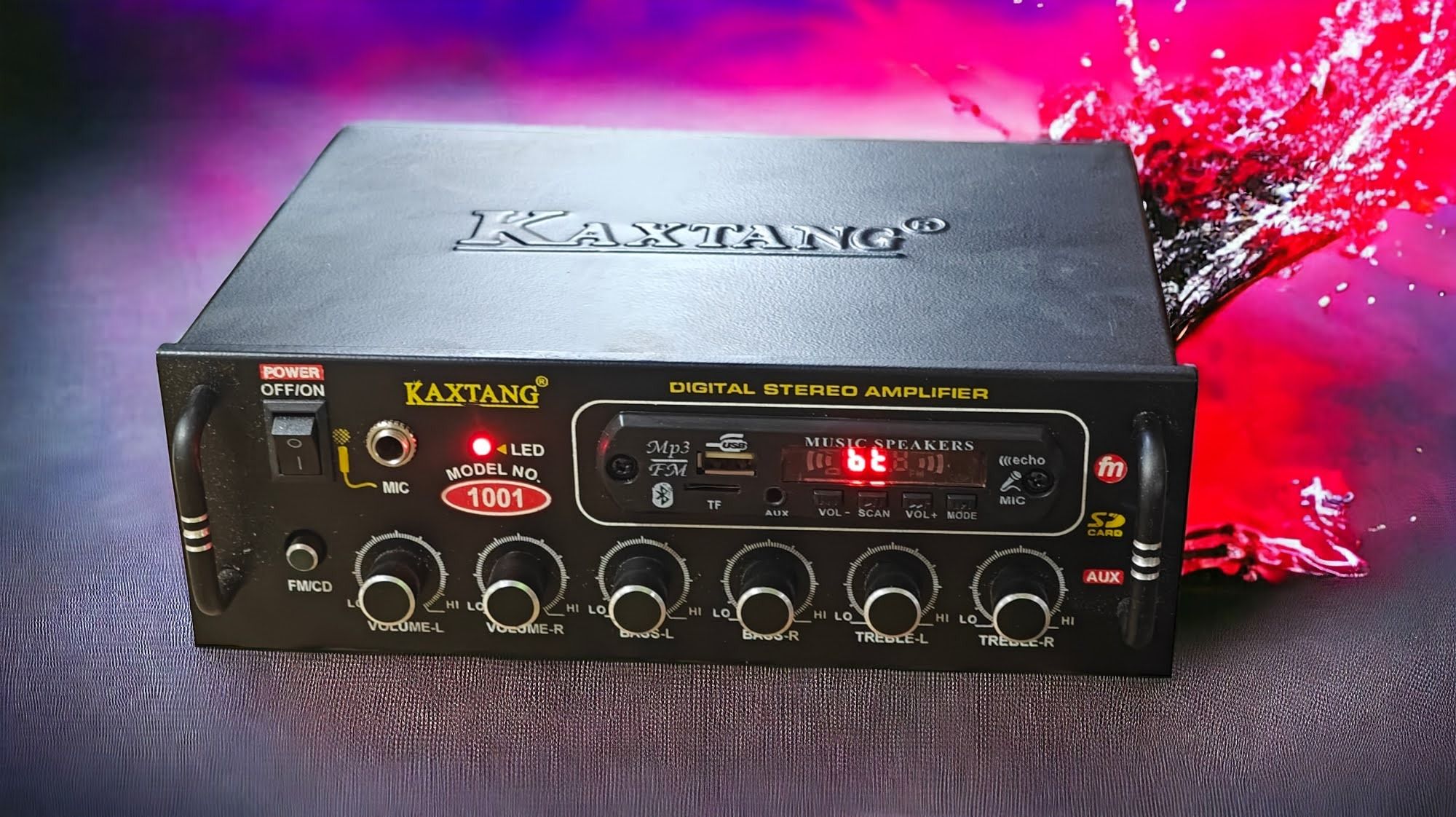 kaxtang 1001 Gabriel DJ remix Amplifier chasis Bluetooth BT/ USB//SD Card /FM /AUX 60 W AV Power Amplifier-picture-10
