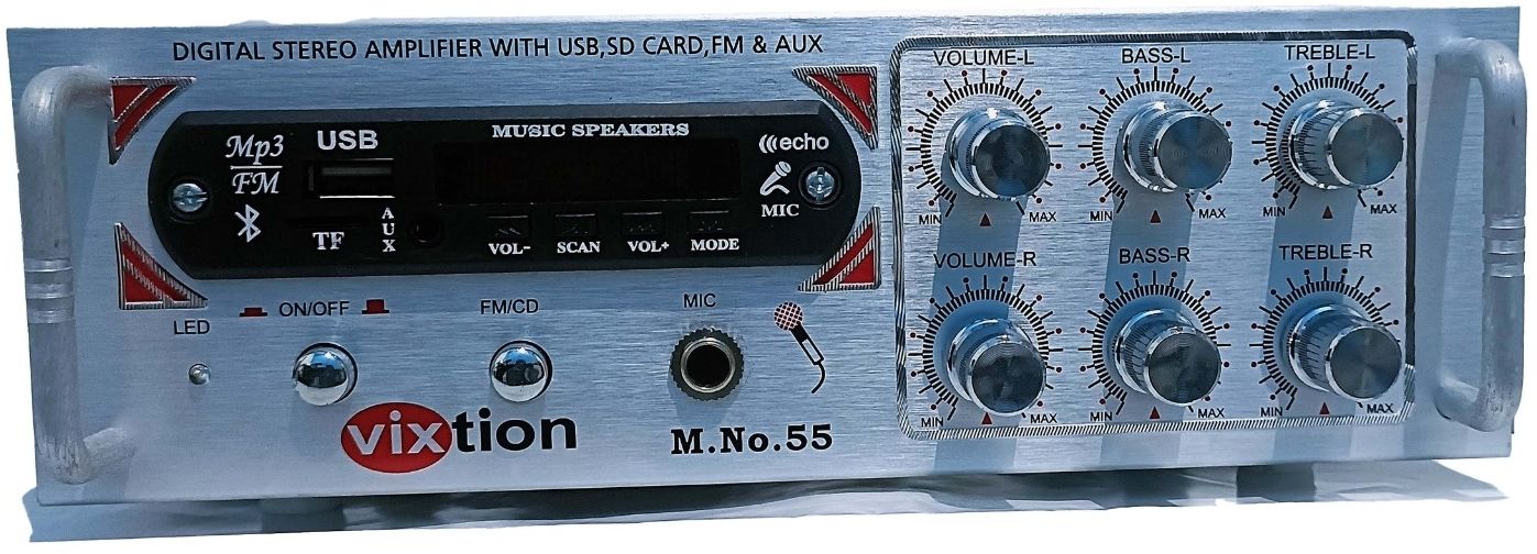 vixtion Amplifier with echo mic bluetooth usb FM radio bast sound system 4440 Ic 80 W AV Power Amplifier-picture-15