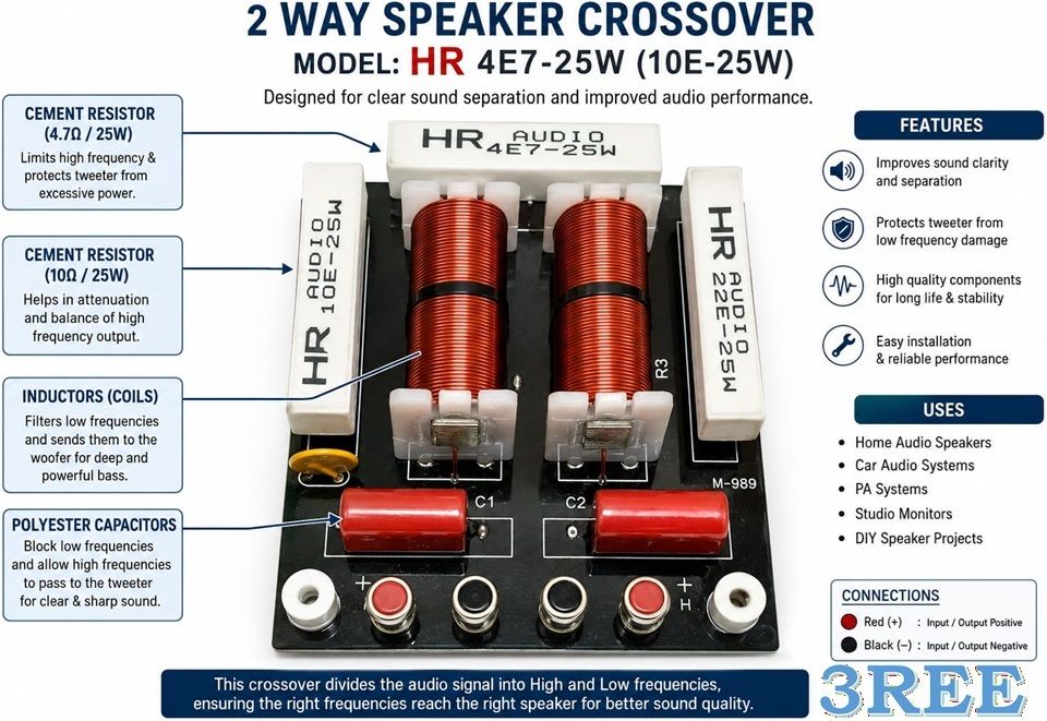 3ree HIGH QUALITY D450 Imported Audio Crossover Network Plate 200 W AV Control Amplifier-picture-30