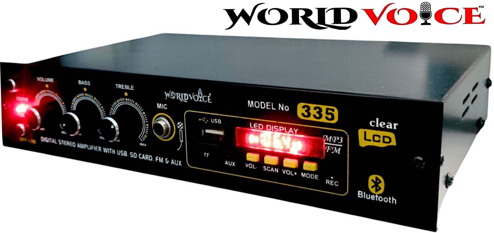 world voice Gold Series Bluetooth Digital SLIK Stereo Amplifier BT/USB/FM/MP3/SD-MMC/AUX 160 W AV Power Receiver-picture-24