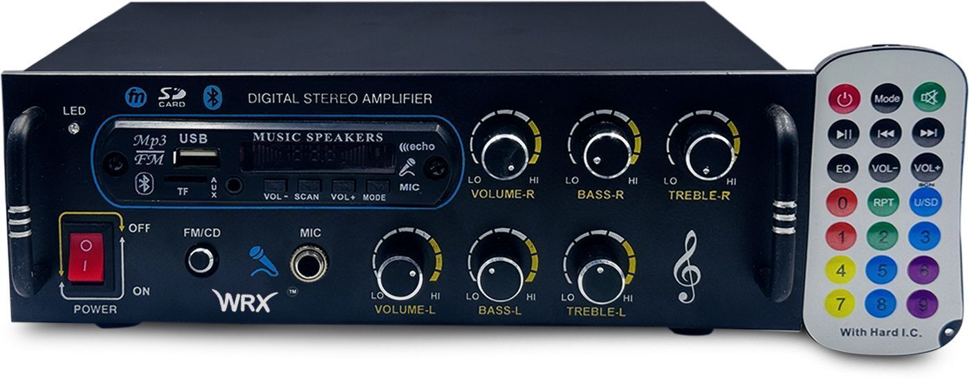 Bluetooth Stereo Audio DJ Machine Amplifier USB/SD CARD FM Radio AUX RCA Remote 160 W AV Power Amplifier-image-40