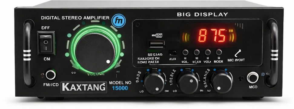 DJ cool 15000 Full Black Digital Stereo With BT/ USB/ SD-Card /FM /AUX 5000 W AV Power Amplifier-image-2
