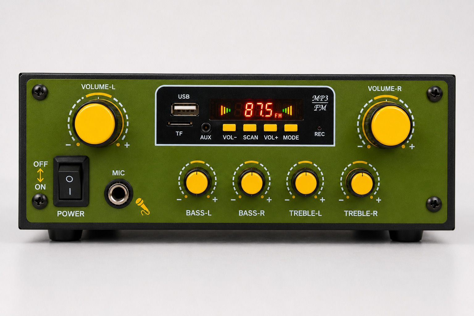 Prime Series Bluetooth WV-11004 FM/MP3 USB Home Stereo Amplifier 220 W AV Power Amplifier-image-36