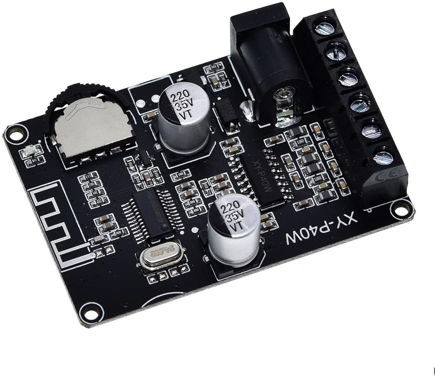 Mini 40W Bluetooth 5.0 Amplifier Board, Dual Channel, AUX Input/Output 40 W AV Control Amplifier-image-5