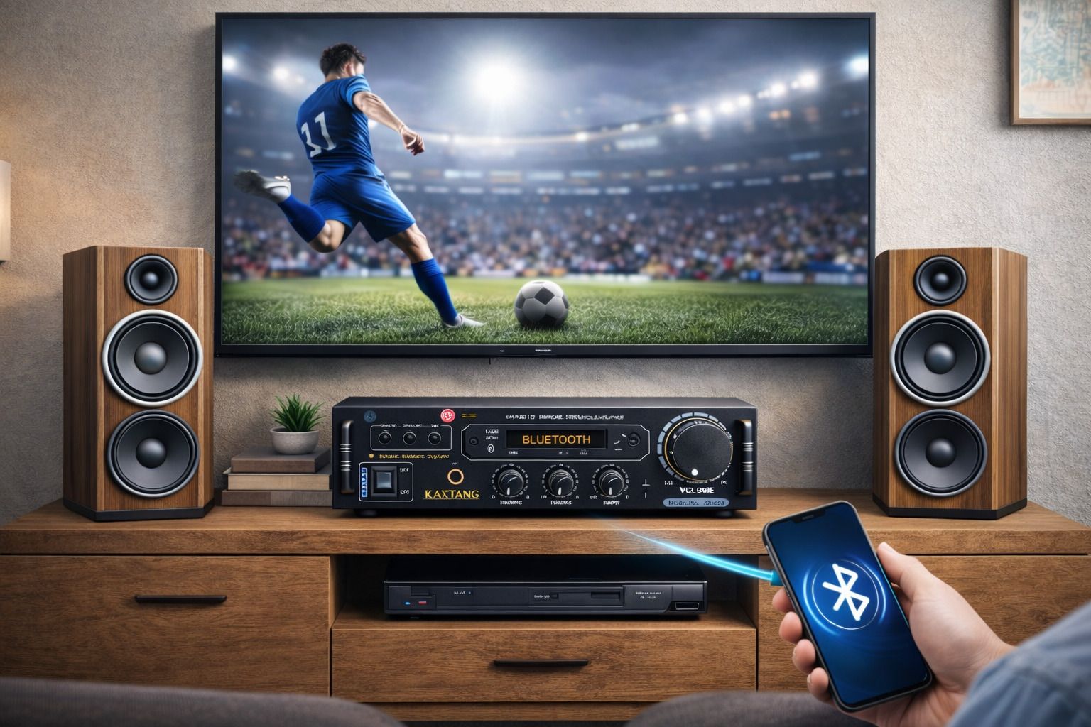 kaxtang Sound 084 Digital Stereo DJ Amplifier with Bluetooth FM USB AUX MIC Support 5000 W AV Power Amplifier-picture-54