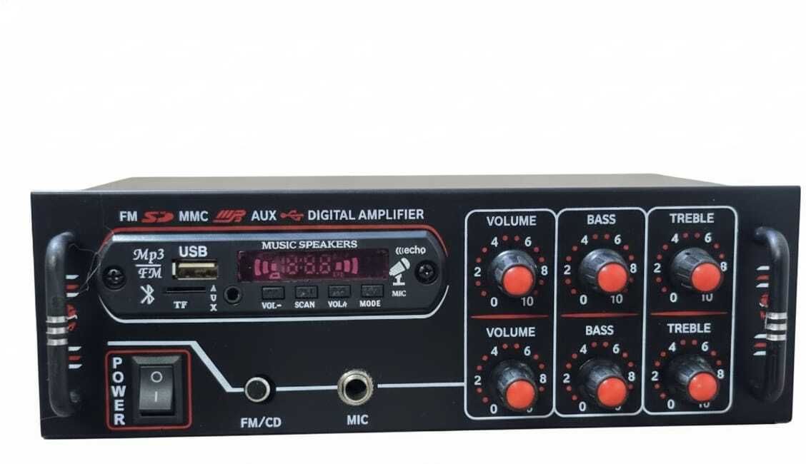 8003 BLUETOOTH USB AUX FM With Mic Slot 160 W AV Control Amplifier-image-24