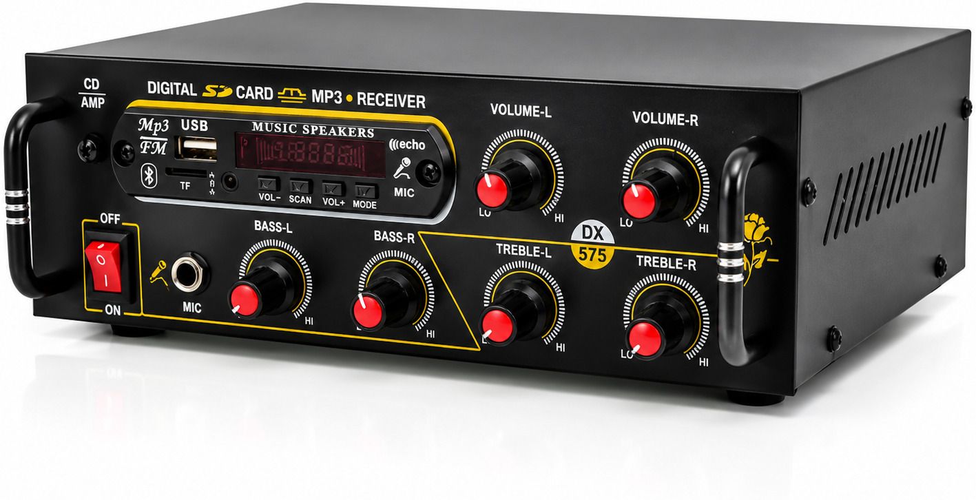 5000 W Bluetooth Black Digital Stereo Amplifier USB/SD Card /FM /AUX FM Radio 120 W AV Power Amplifier-image-22