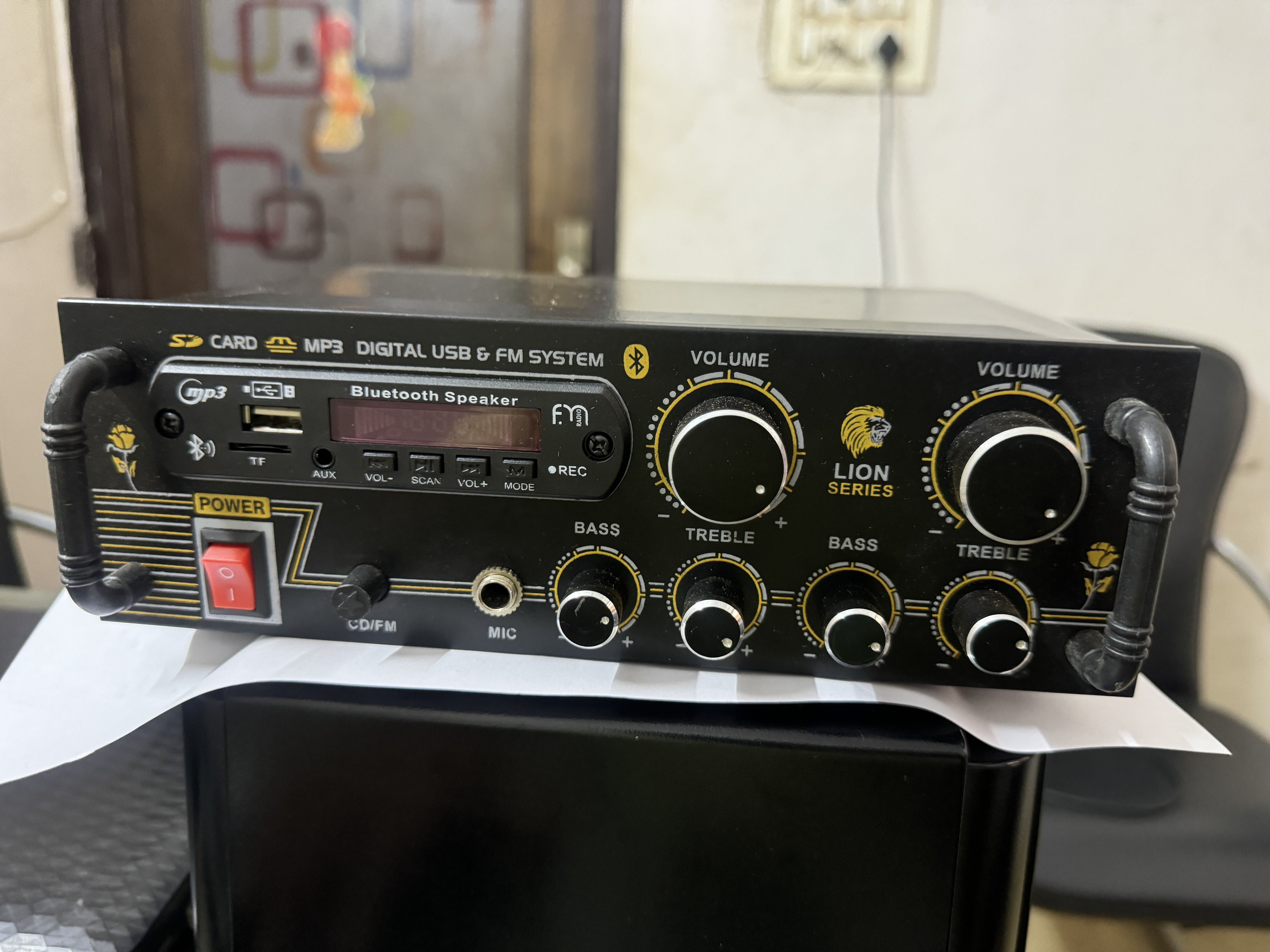 MIC Input/USB/SD Card Slot/FM Radio/AUX Input/Remote Control/Amplifier Bluetooth 160 W AV Power Amplifier-image-41