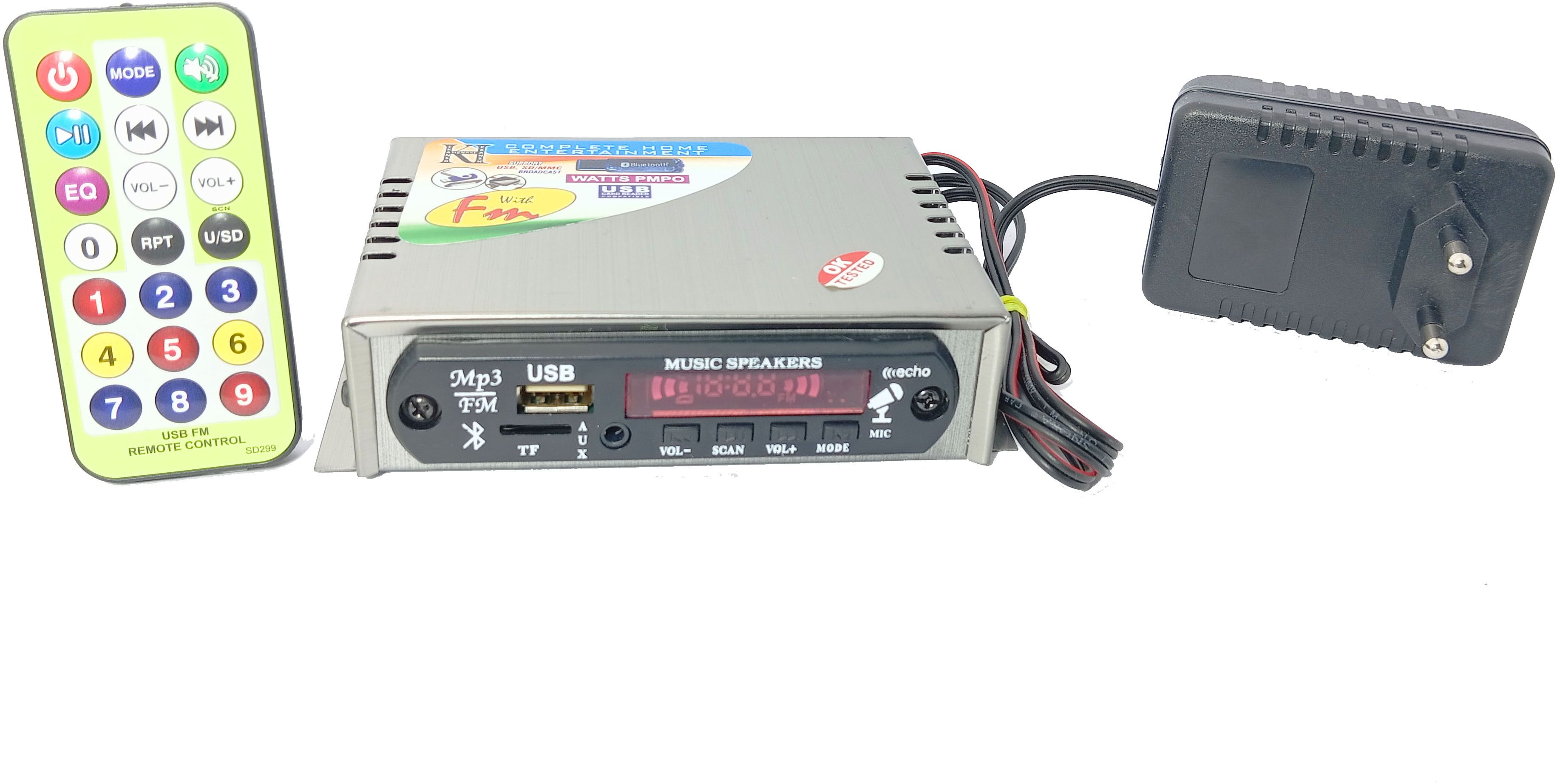 HOME AMPLIFIER AC 220 V (Suitable 8" Inch Speaker) 20 W AV Power Receiver-image-8
