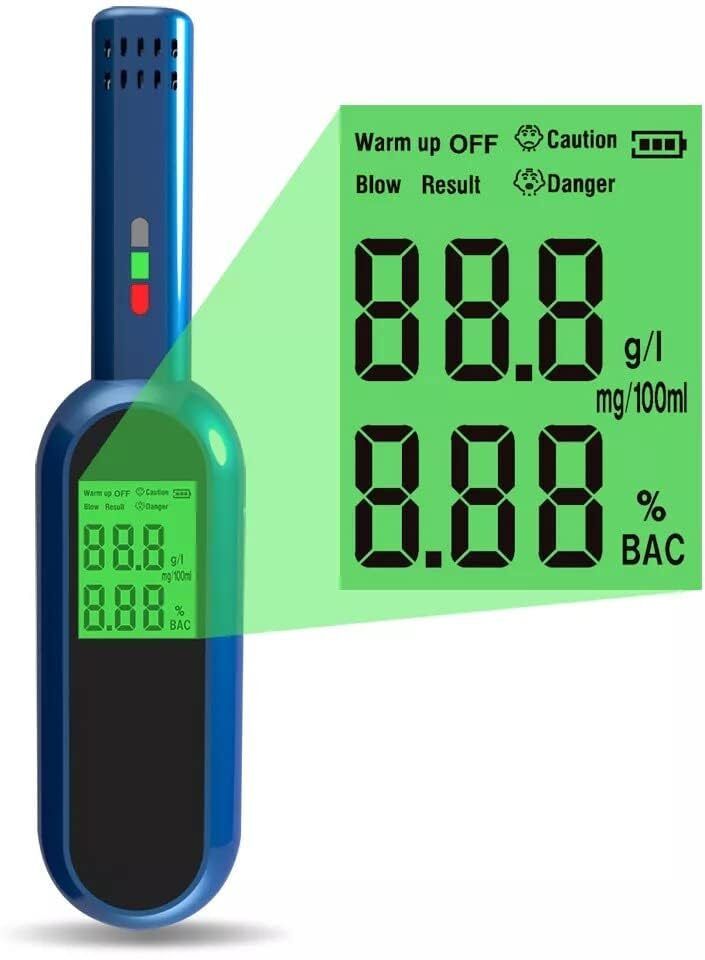 real instruments Professional Alcohol Tester Breathalyzer Pocket Digital Detector Breath Analyzer Analytical Scale-picture-35