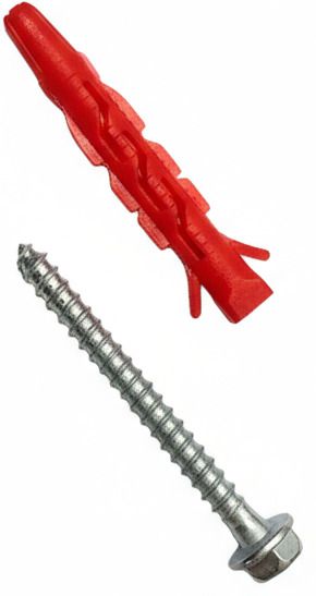 Fastner HUDL & Screw (Pack of 50 ) Plastic Anchor-image-1