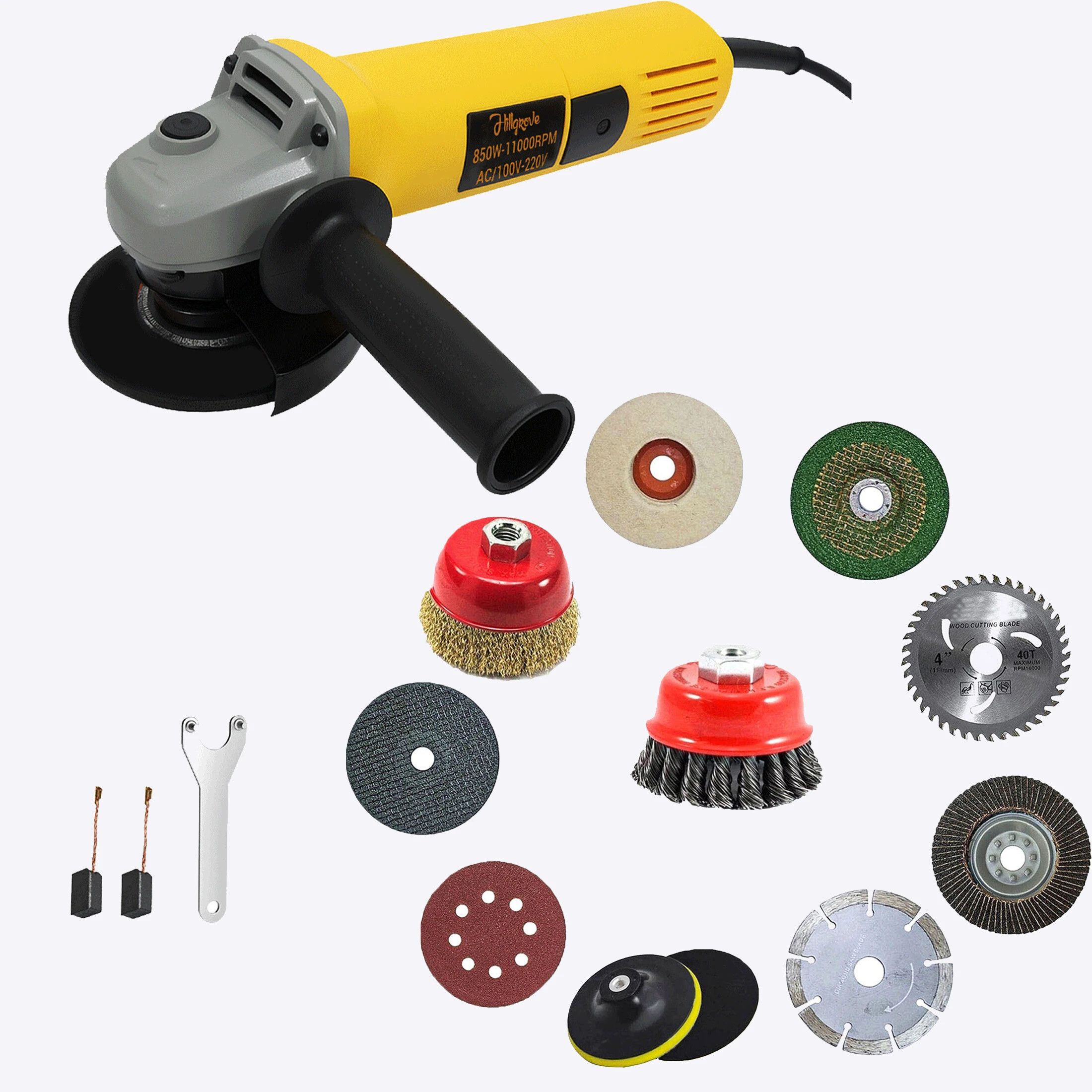 HGCM1355M1 850W 100% Copper Winding Hand Angle Grinder Wall Cutter Grinding Angle Grinder