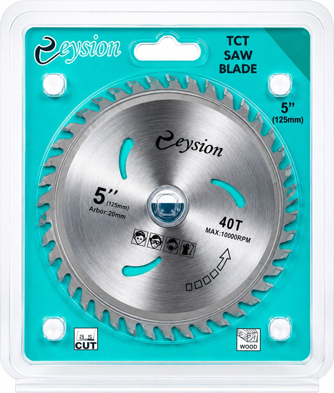 5 Inch (125mm) TCT Circular Saw Blade(40T)|20mm Arbor-Wood Cutting Blade Angle Grinder-image-9