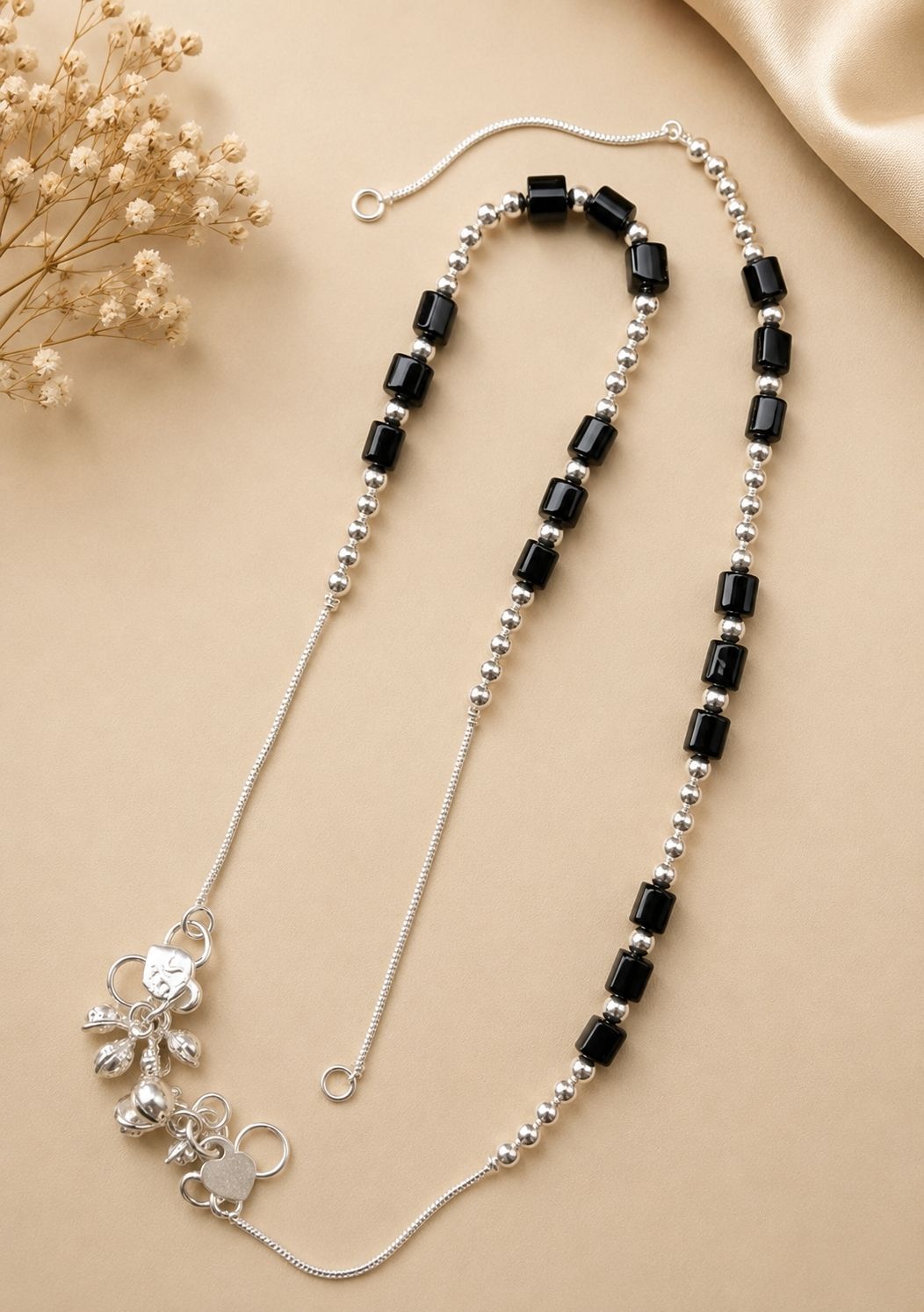 aanyacrystal anklet for girls stylish latest fancy ...1 p Sterling Silver Anklet-picture-43