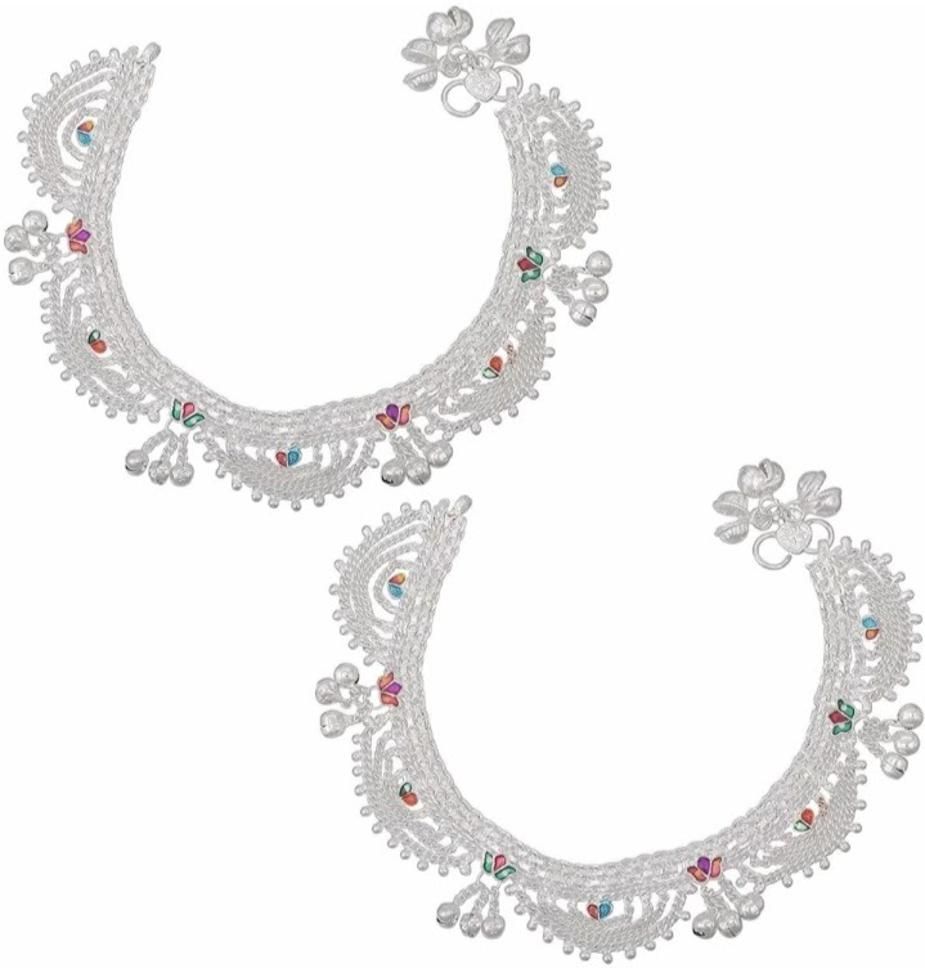 kalyan payal Alloy Anklet for Women & Girls Pack of 2 Alloy Anklet-picture-23