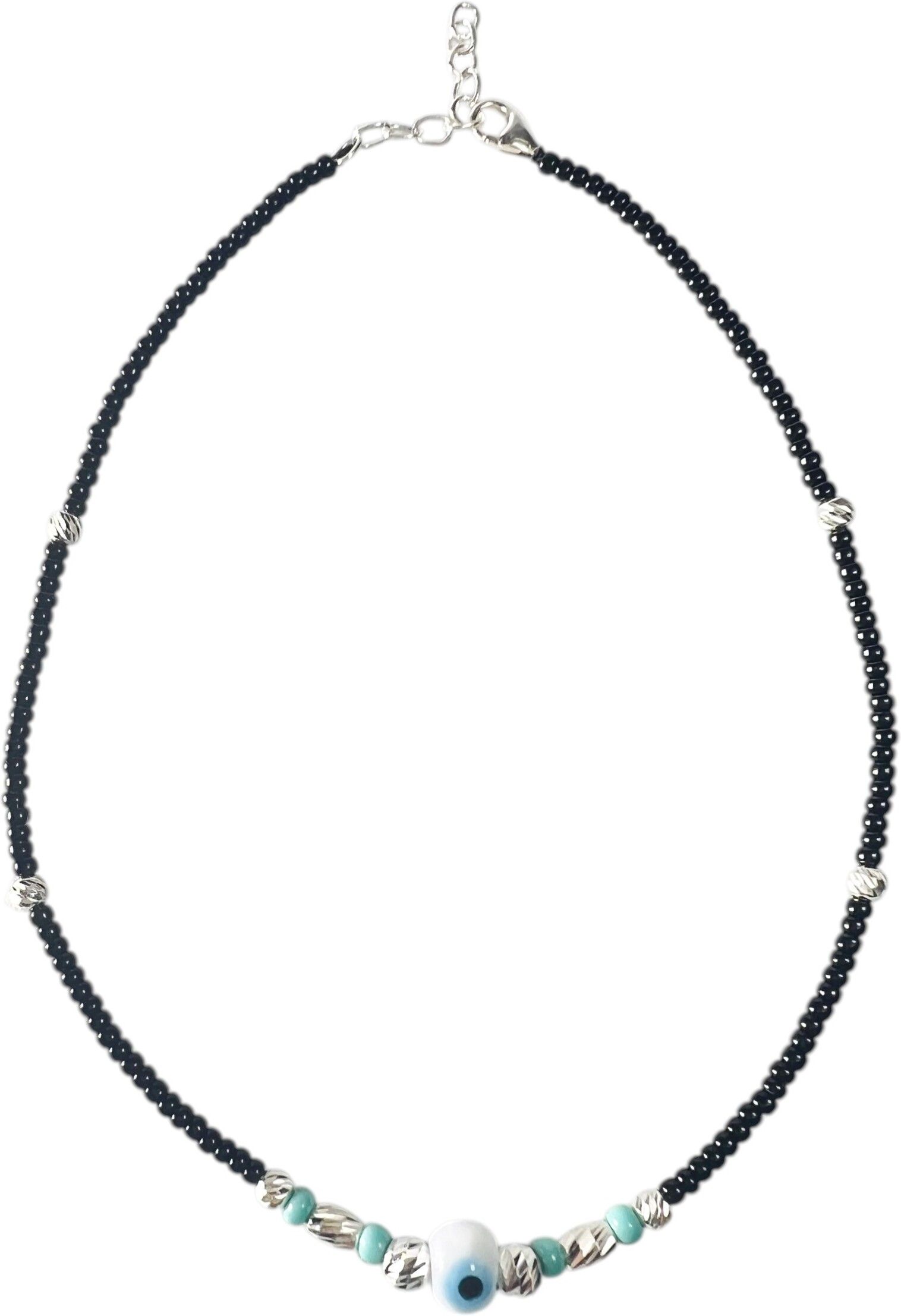 Jewels 925 Sterling Silver Evil Eye Anklet Sterling Silver Anklet-image-44