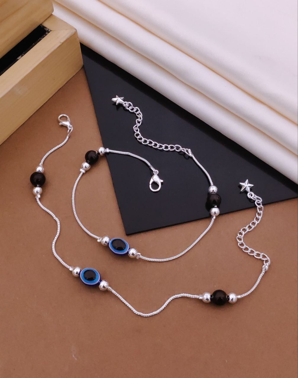 revary Anklet For Women Stylish Silver Payal Fancy Anklets For Girls leg chain-F Alloy Anklet-picture-26