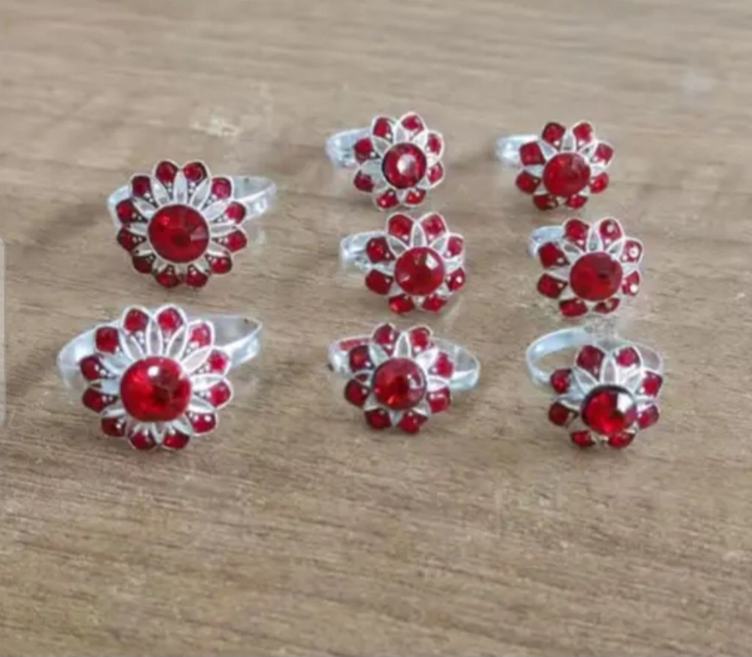 cpw Women anghutha set red crystal fancy silver plated Stone, Silver, Copper Toe Anklet-picture-45