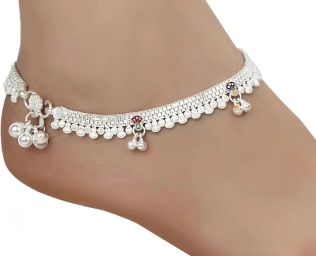 new design fashionable treditional anklet daily wed party wear metal anklet Silver Anklet-image-27