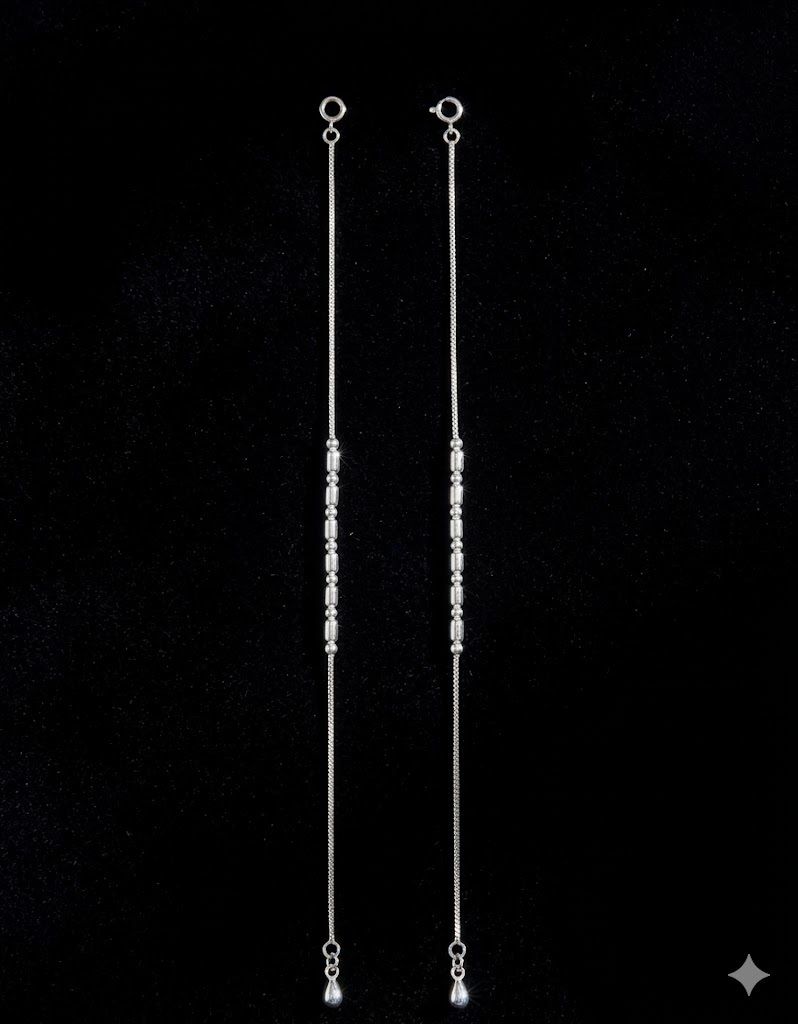 pranesta jewellery Silver Luxe Anklet Sterling Silver Anklet-picture-3