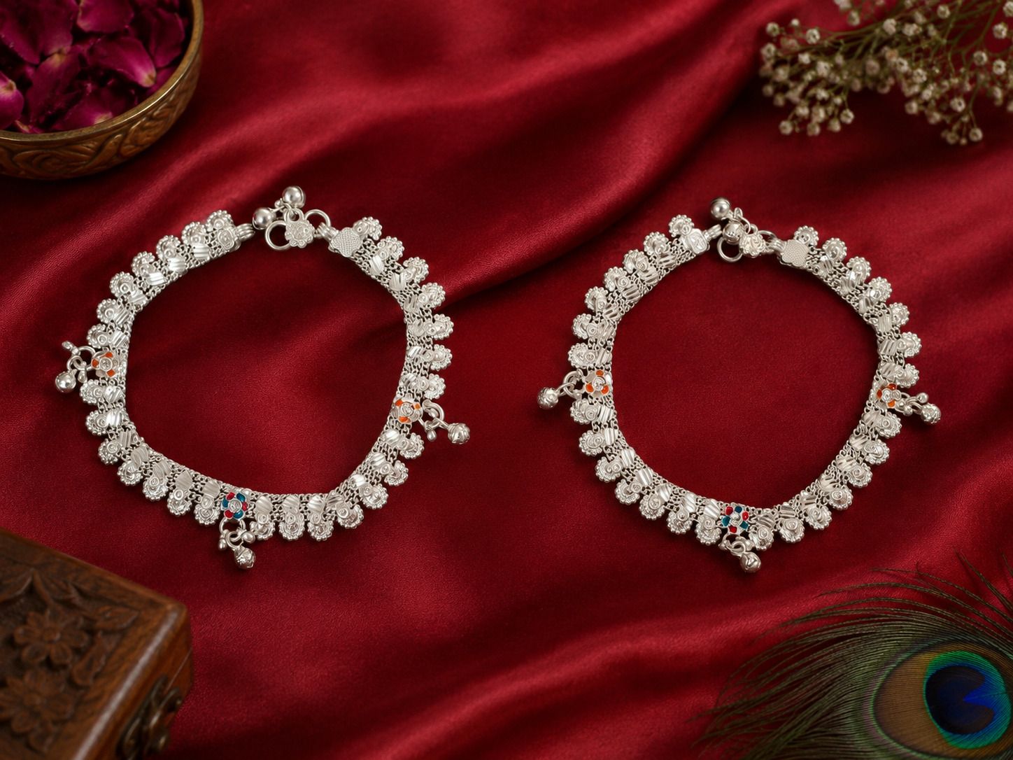 khanak Payal for women Silver Anklet-picture-26