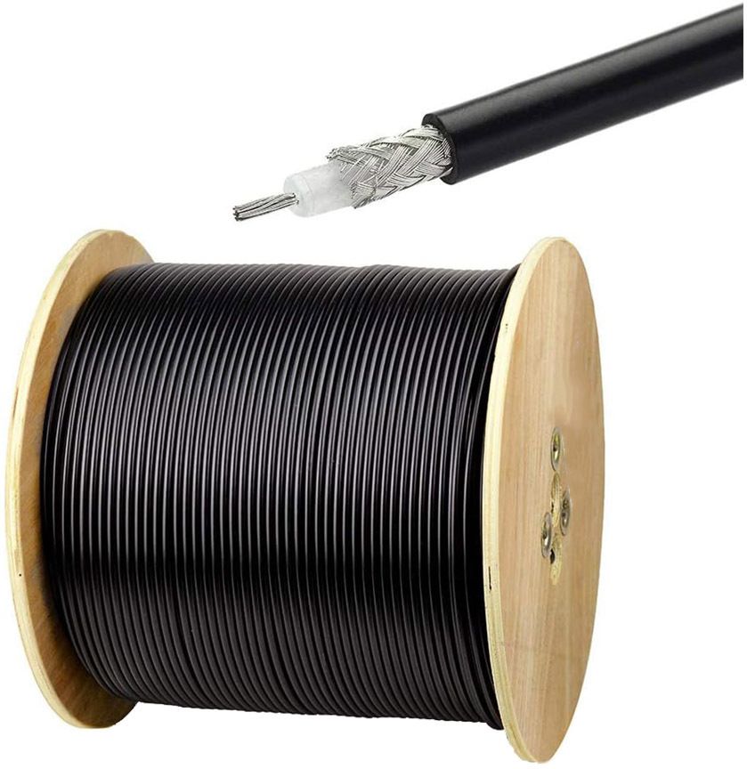 Netboon RG 58 Low Loss Flexible Jumper Coaxial Cable for Antenna Amplifier