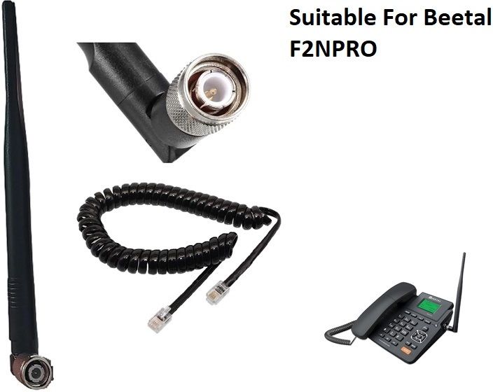 Netboon Antenna for BEETEL FWP F2N PRO Sim Phone Black (Antenna& Spring Cord Only) Antenna Amplifier