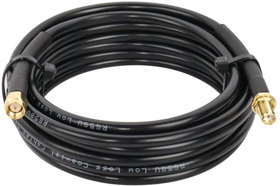 Telehatch WiFi Antenna Extension Cable | SMA Male to SMA Female | 10 Metres (RG58) Antenna Amplifier
