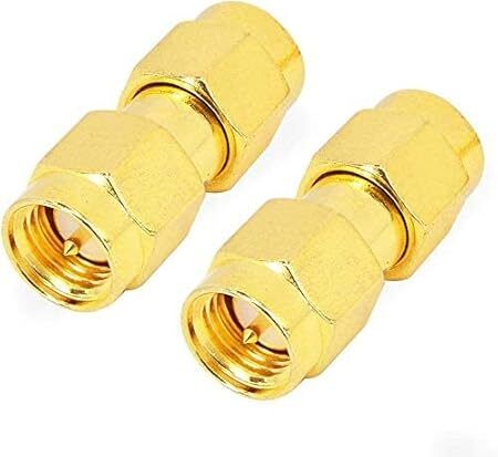 NBR SMA Male to SMA Male RF CoaxAdapter for WiFiCaoxial Extension Cable Charging-1pc Antenna Amplifier