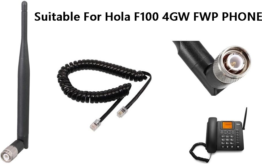 Netboon Antenna for Hola F100 4GW Sim Phone Black (Antenna & Spring Cord Only) Antenna Amplifier-image-39