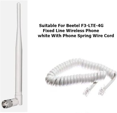 Netboon Antenna for BEETEL FWP F34G LTE Sim White (Antenna & Spring Cord Only) Antenna Amplifier-image-35