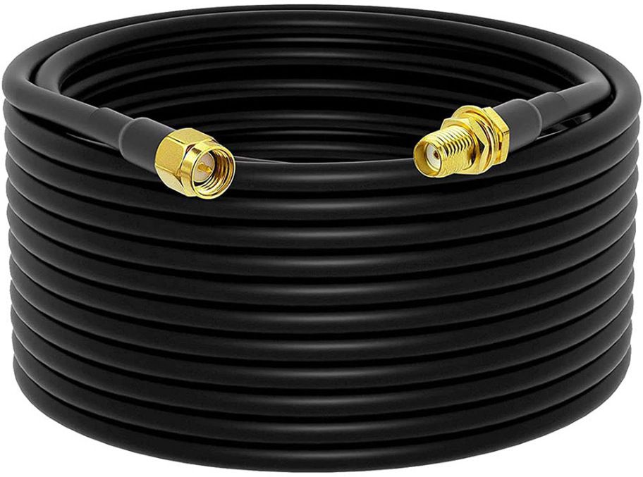 Netboon SMA Male Female RG 58 Extension Cable | SMA Female to SMA Male Coaxial Cable Antenna Amplifier