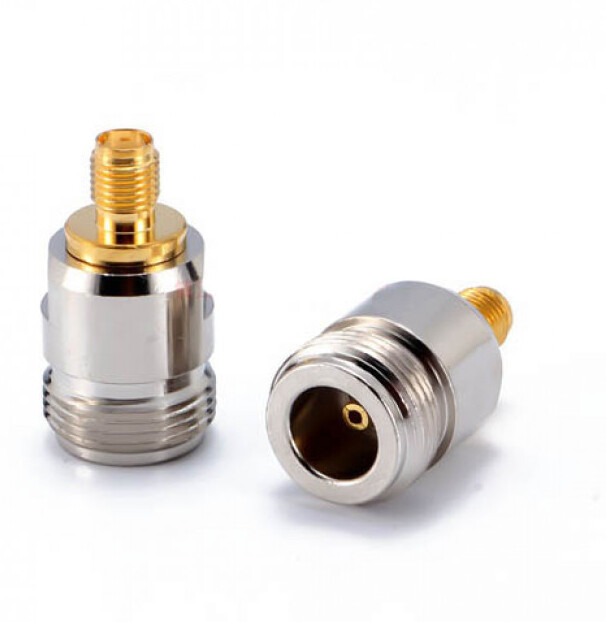 NBR N Type (F) to SMA (F) Adapter for LTE LoRa Gateway Ham Radio Net.Anal. - 2 Pcs Antenna Amplifier image 1