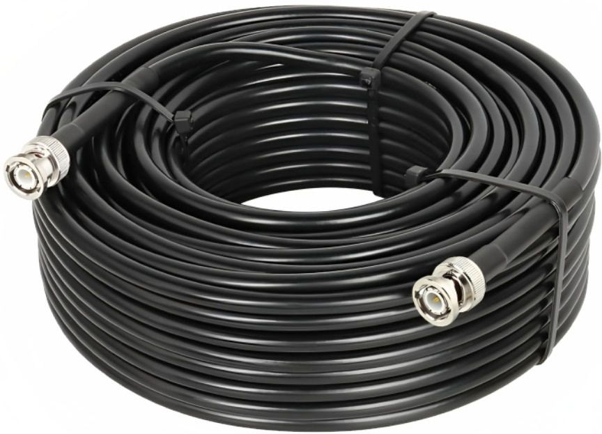 Netboon HLF 200 Flexible Coaxial Cable with BNC to BNC Male Connector Antenna Amplifier