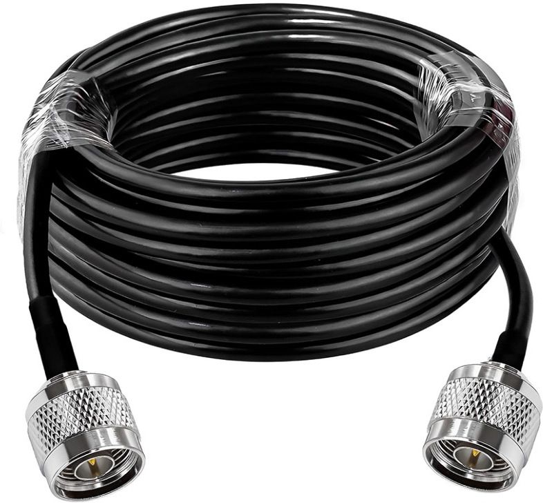 Netboon N Male to N Male RF Connector with RG 58 Coaxial Cable for Modem Antenna Amplifier