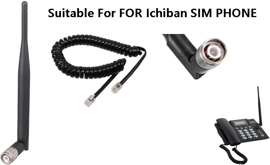 Netboon Antenna for Ichiban Sim Based Phone Black (Antenna& Spring Cord Only) Antenna Amplifier-image-27