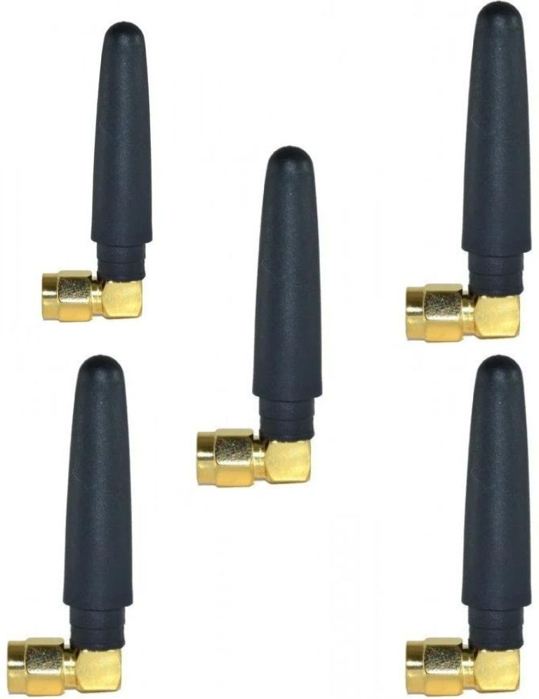Teleten 5 PCS - 2 dBi SMA MALE GSM ANTENNA FOR POS MACHINE ROUTER Network Interface Card Antenna Amplifier