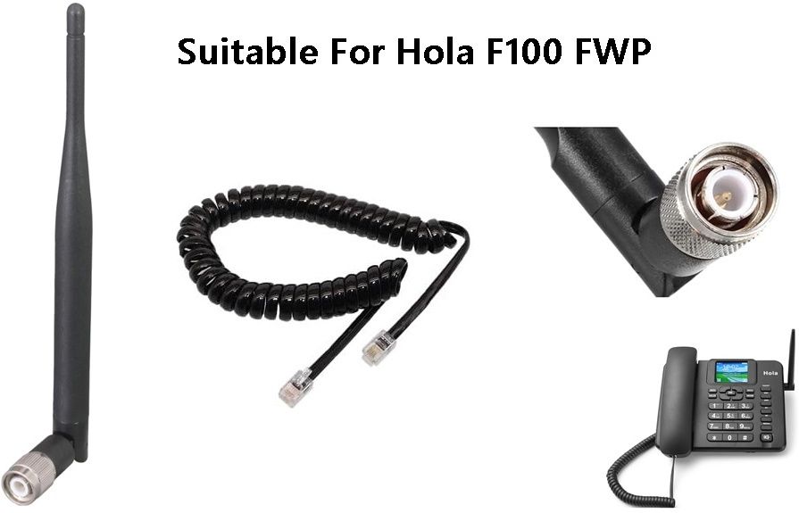 Netboon Antenna for Hola F100 FWP Sim Phone Black (Antenna & Spring Cord Only) Antenna Amplifier-picture-13