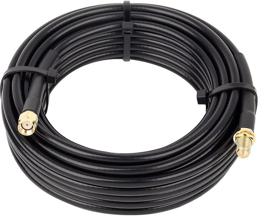 Netboon Low Loss RG 58 Extension Cable with RP SMA Male to RP SMA Female Connector Antenna Amplifier