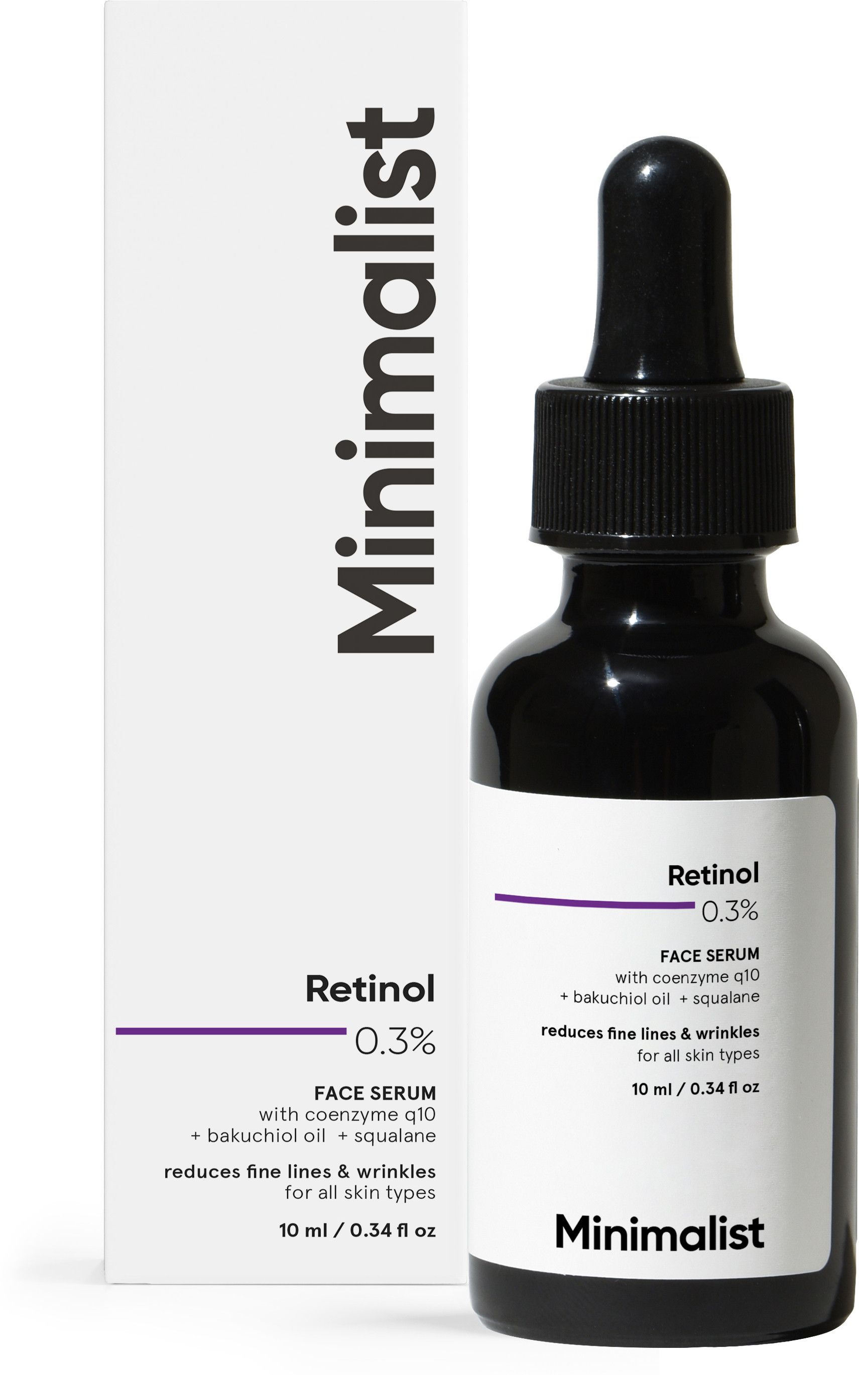 Minimalist Retinol Serum 0.3% For Anti Aging with Q10 to Reduce Fine Lines & Wrinkles image 1